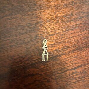 Sterling silver .925 Alpha Delta Pi ADPi letters pendant